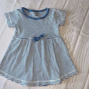 Blue striped dress